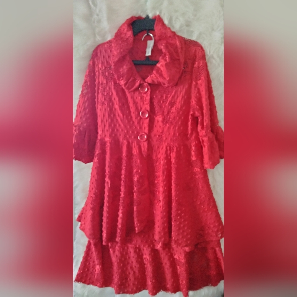 ❤️‍🔥 Red Hot & Ready to Twirl – Unique 2-Piece Statement Set ❤️‍🔥